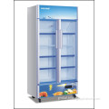 Glass Door Display Refrigerator Convenience Store Upright Glass Beverage Display Cooler Supplier